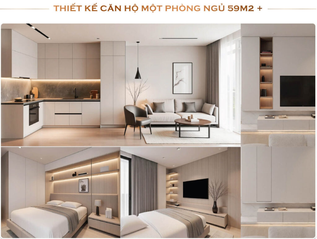 Tiêu chuẩn nội thất bàn giao Sunshine Legend City - Căn 1PN+1