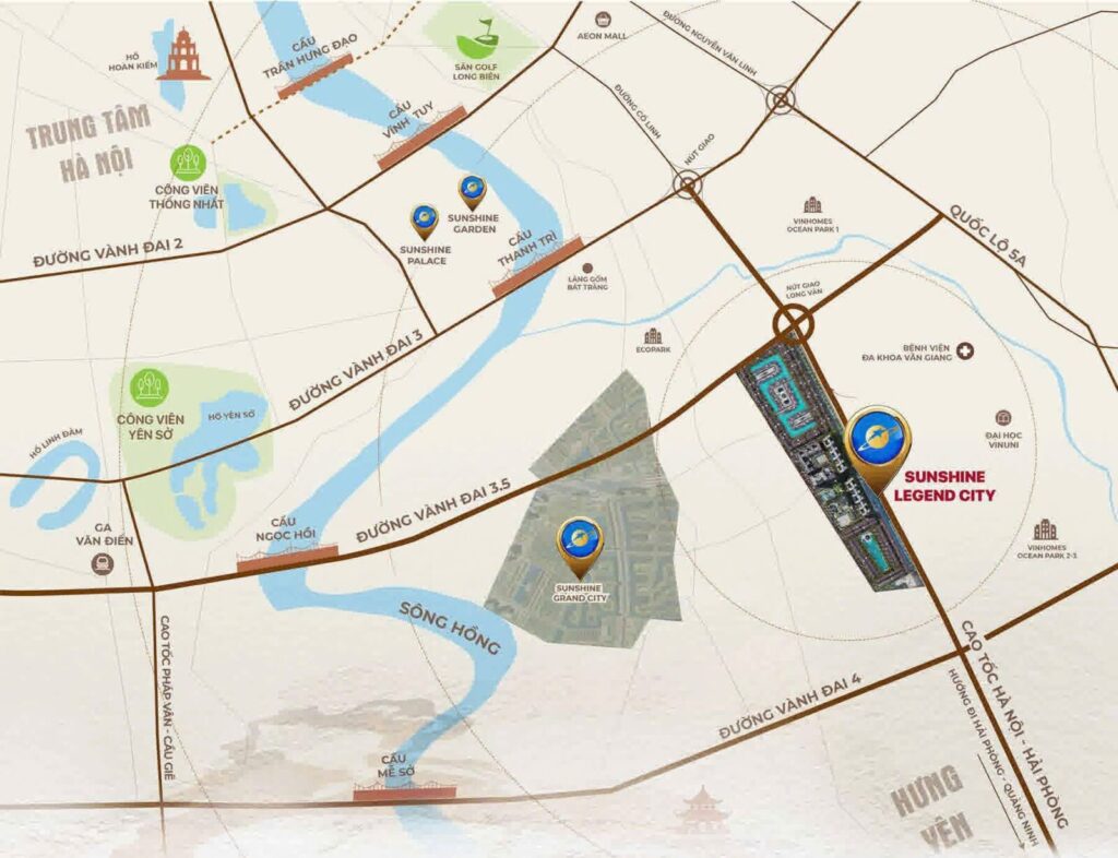 VỊ TRÍ DỰ ÁN SUNSHINE LEGEND CITY
