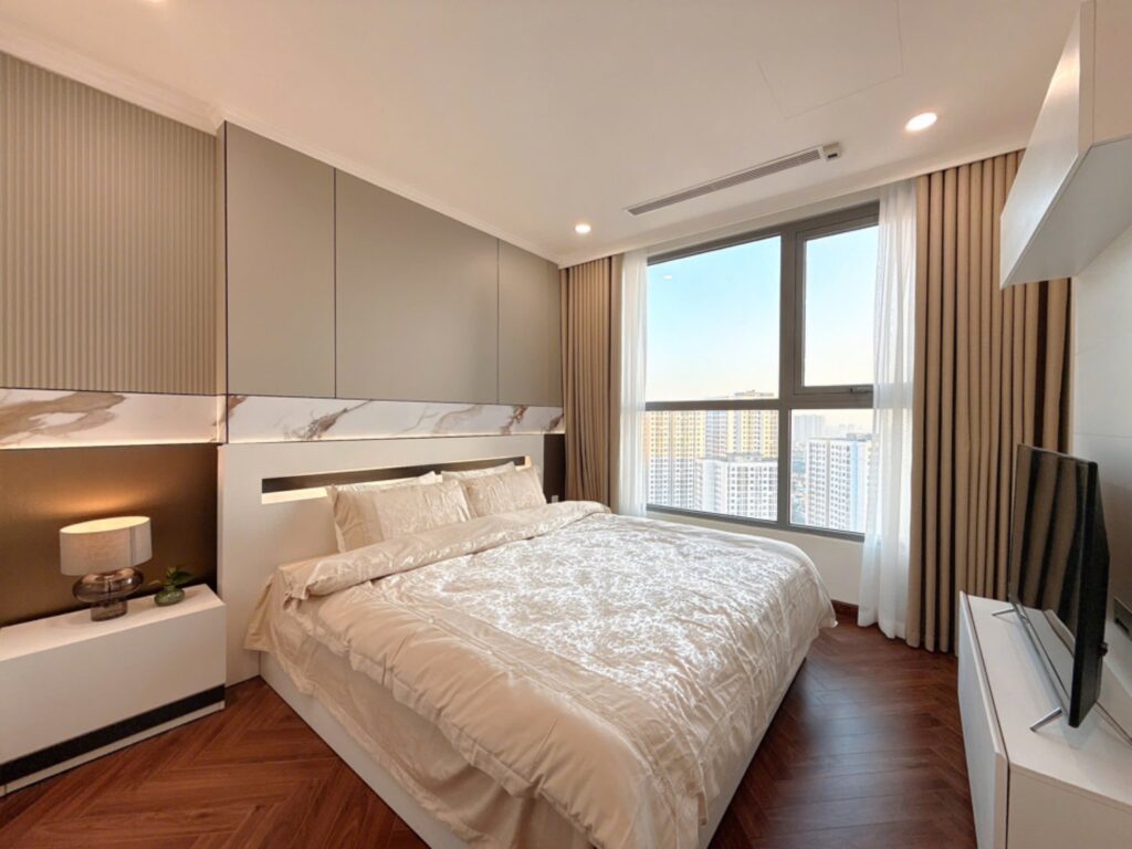 Cho thuê homestay 2PN Vinhomes Smart City rộng rãi, đầy đủ tiện nghi