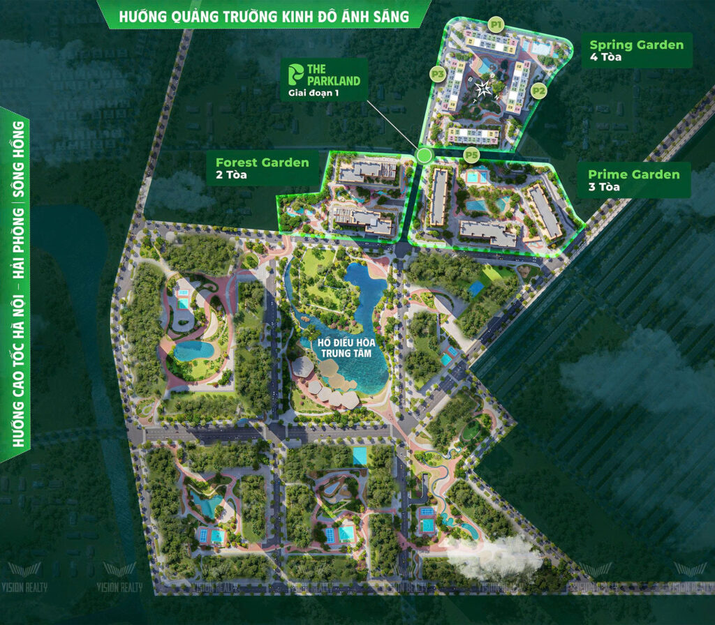 Mặt bằng tổng thể The Parkland -Imperia Ocean City