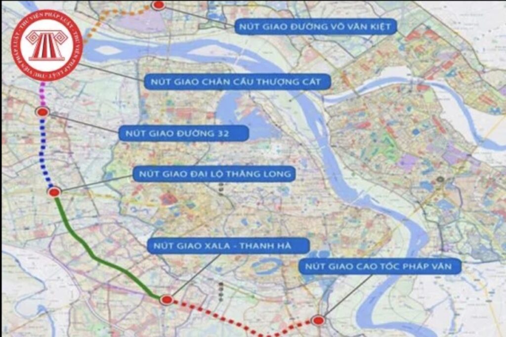 Các phân đoạn và nút giao quan trọng trên tuyến Vành đai 3.5 (minh hoạ).