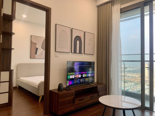 Cho thuê căn hộ 1PN+1 Masteri Waterfront tòa H2 full đồ giá 10.5tr bao phí