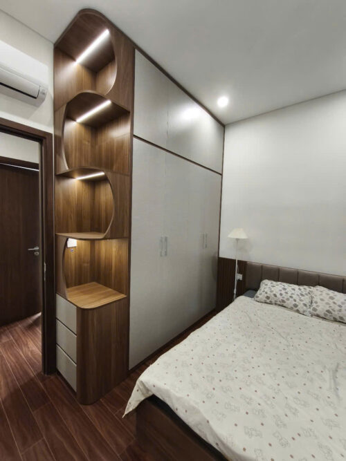 Cho thuê căn hộ 2PN 2WC Masteri Waterfront H3 – Căn góc, full đồ