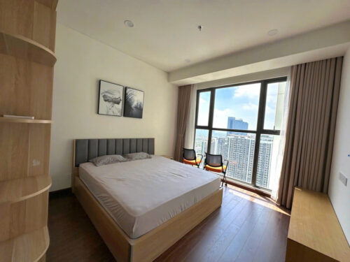 Cho thuê Studio Masteri Waterfront tòa H2 tầng cao full đồ giá 8.5tr bao phí