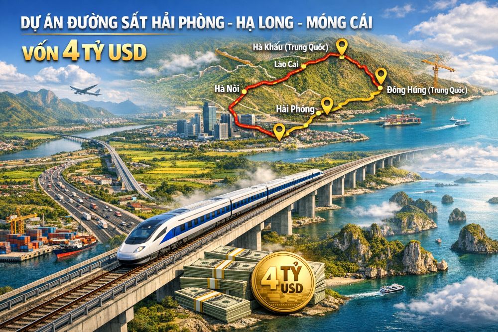 Cân nhắc thời điểm xây đường sắt Hải Phòng - Hạ Long - Móng Cái vốn 4 tỷ USD