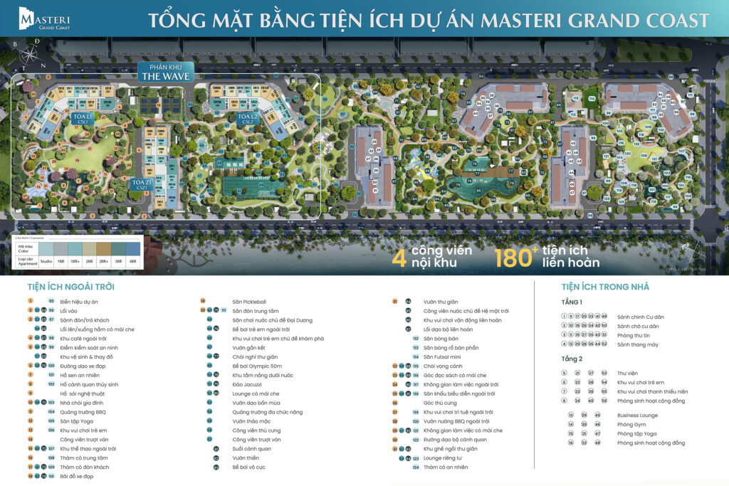 Mặt bằng tổng thể Masteri Grand Cost