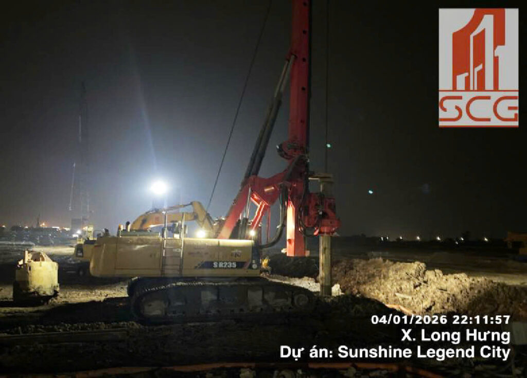 Tiến độ xây dựng Sunshine Legend City đầu tháng 01/2026