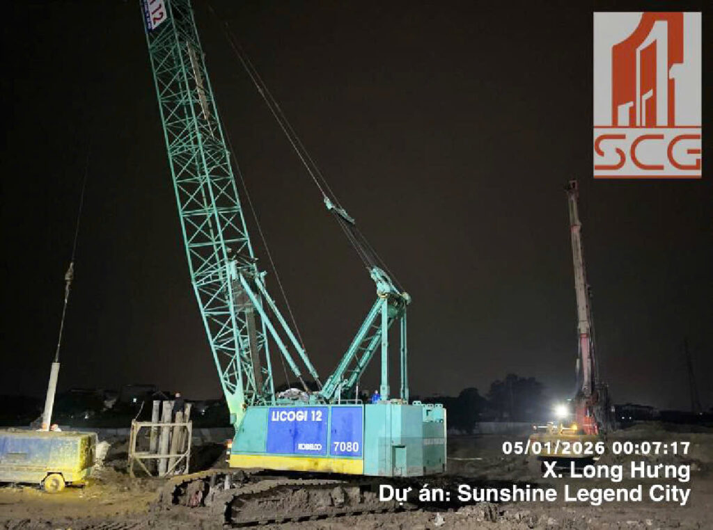 Tiến độ xây dựng Sunshine Legend City đầu tháng 01/2026