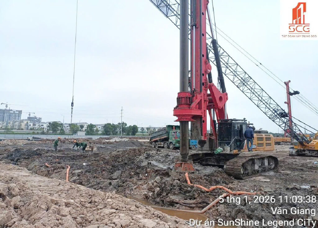 Tiến độ xây dựng Sunshine Legend City đầu tháng 01/2026