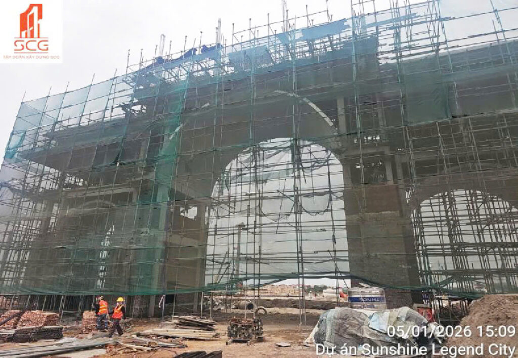 Tiến độ xây dựng Sunshine Legend City đầu tháng 01/2026