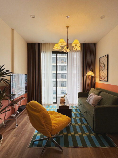 Cho thuê căn hộ 1 phòng ngủ Zurich 2 Vinhomes Ocean Park full nội thất đẹp