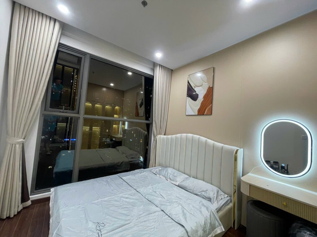 Cho thuê căn hộ 1PN+1 H1 Masteri Waterfront Ocean Park tầng trung, view thoáng, full nội thất đẹp