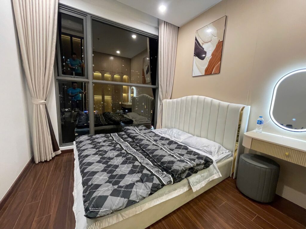 Cho thuê căn hộ 1PN+1 H1 Masteri Waterfront Ocean Park tầng trung, view thoáng, full nội thất đẹp