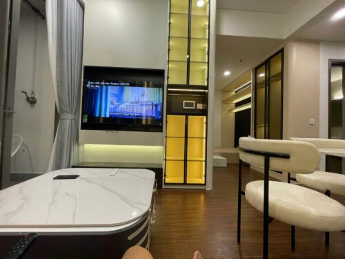 Cho thuê căn hộ 1PN+1 H1 Masteri Waterfront Ocean Park tầng trung, view thoáng, full nội thất đẹp