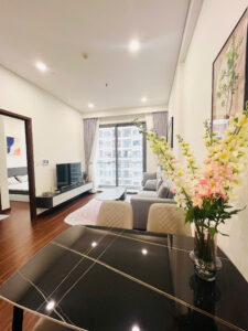 Cho thuê căn hộ 2PN 2WC H1 Masteri Waterfront Ocean Park tầng cao, full nội thất