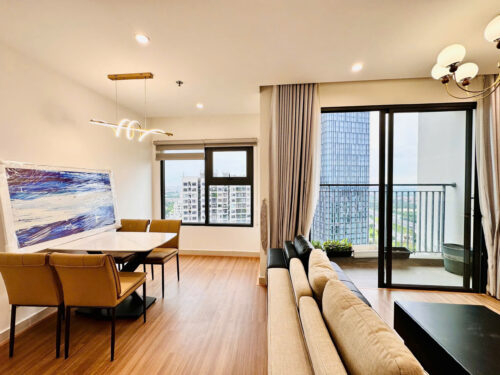 Cho thuê căn hộ 2PN+ góc tòa S2.01 Vinhomes Ocean Park, tầng cao, full đồ