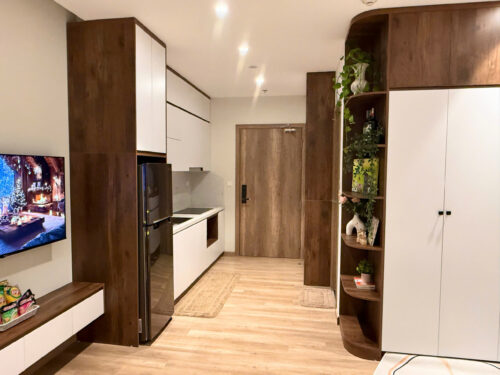 Homestay Landmark Ecopark tòa L1 tầng cao, view đẹp, full nội thất