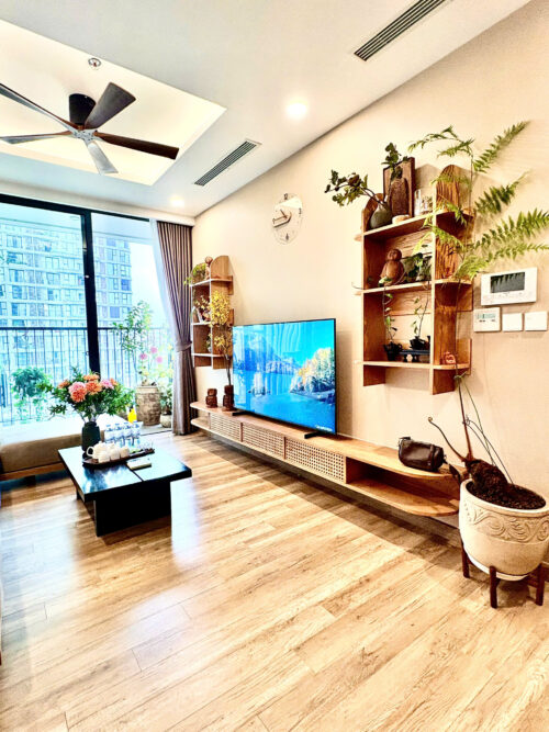 Homestay Swanlake Onsen Ecopark R2 2 phòng ngủ view hồ Thiên Nga và sân Golf