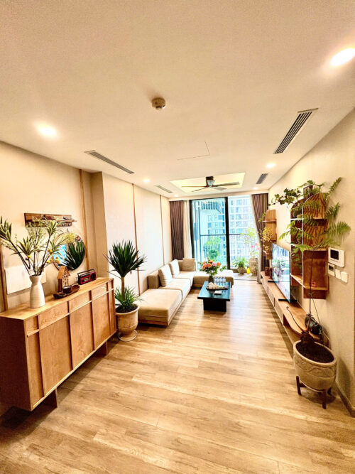 Homestay Swanlake Onsen Ecopark R2 2 phòng ngủ view hồ Thiên Nga và sân Golf