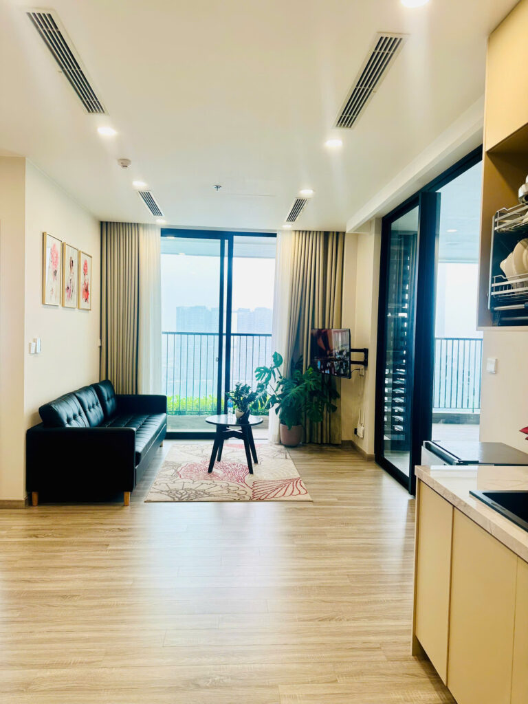 Homestay Sky Forest Ecopark 2 phòng ngủ view công viên