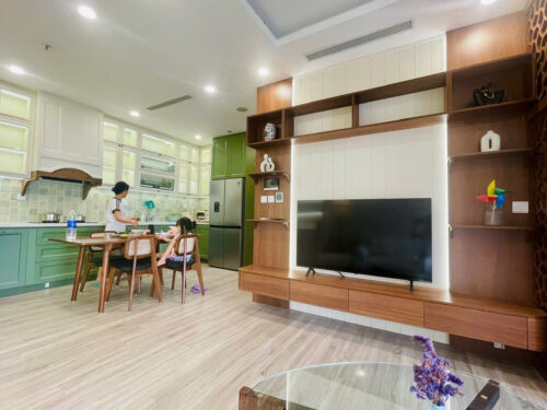 Homestay Sky Forest Ecopark SF1 2 phòng ngủ 2 vệ sinh tầng trung