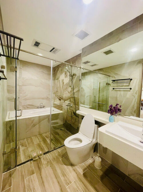 Homestay Sky Forest Ecopark SF1 2 phòng ngủ 2 vệ sinh tầng trung