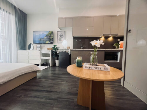 Homestay Studio R1.02 The Zenpark full nội thất