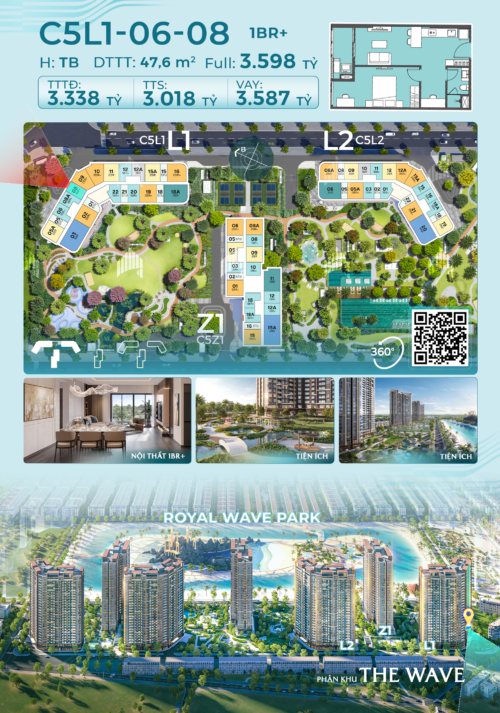 Chỉ Từ 835 Triệu Sở Hữu Căn Hộ 1PN+ Masteri Grand Coast View Tiện Ích Trung Tâm