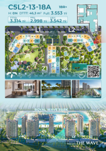 Căn 1PN+ Masteri Grand Coast C5L2-13-18A – Chỉ Từ 2,99 Tỷ, Vốn 1,08 Tỷ