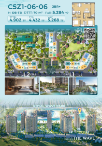 Căn Hộ 2PN+ Masteri Grand Coast 70m² View Công Viên Chỉ Từ 1,2 Tỷ Ban Đầu