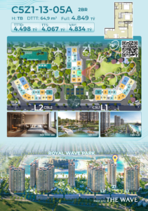 Căn Hộ 2PN Masteri Grand Coast 64,9m² View Công Viên Chỉ Từ 1,1 Tỷ Ban Đầu