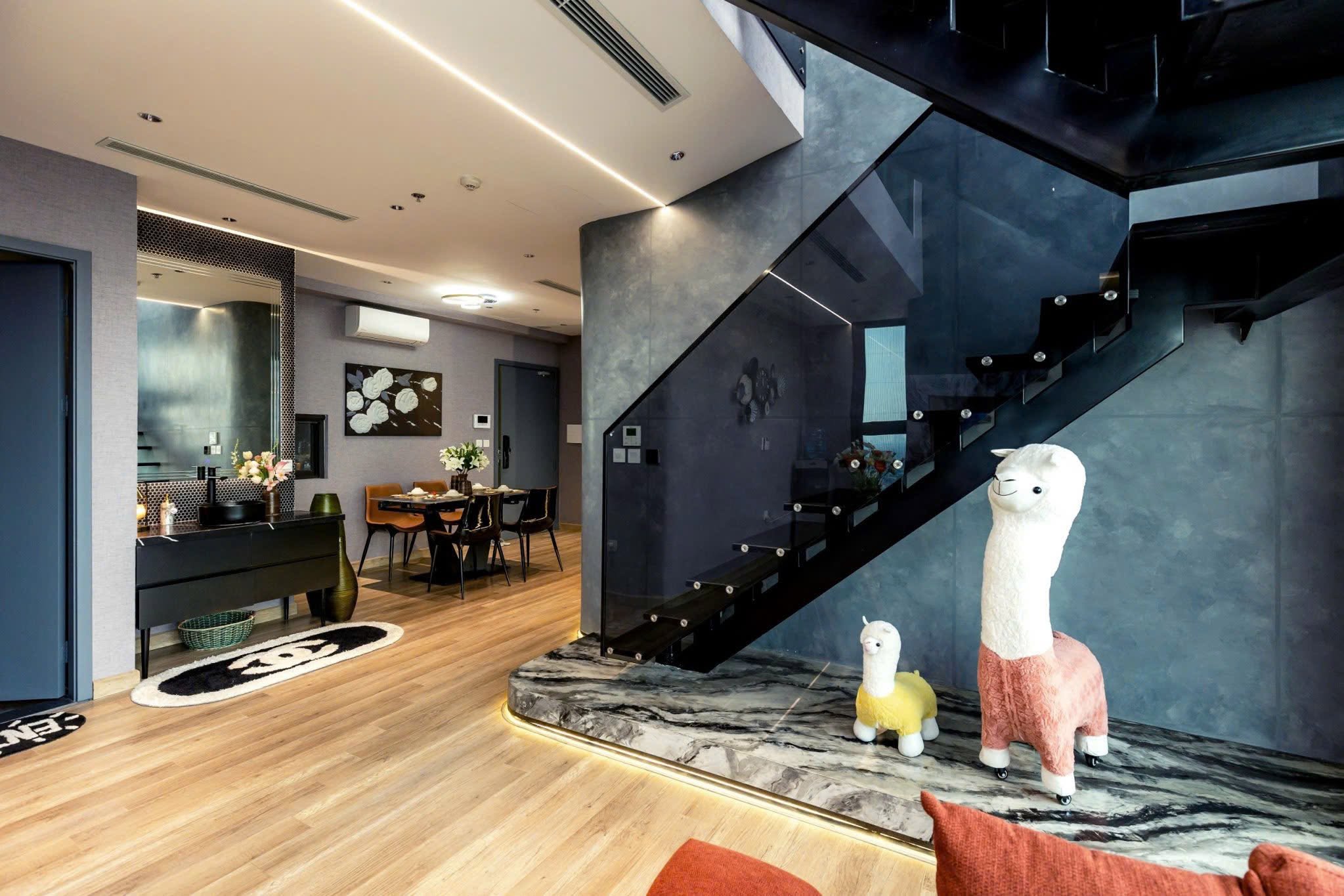 cho-thue-homestay-duplex-ecopark-can-ho-thong-tang-sang (7) Thuê Homestay Duplex Ecopark với thiết kế thông tầng sang trọng