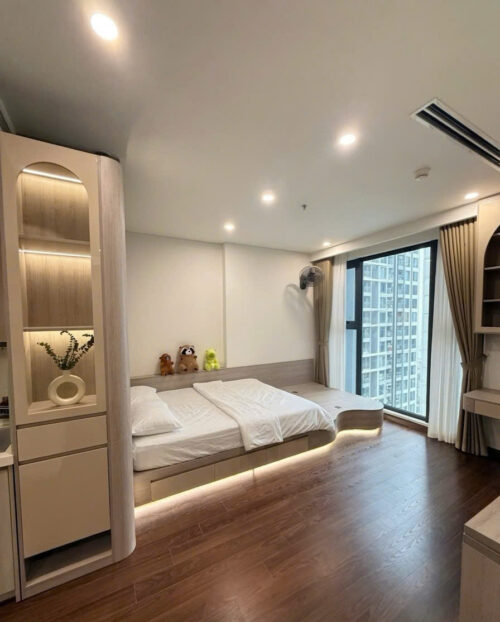 Homestay Masteri West Heights tòa MAS B tầng cao TV 55 inch