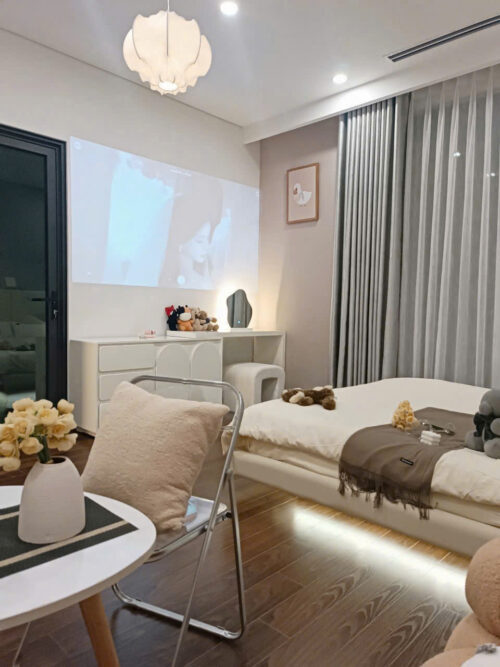 Studio Masteri West Heights tòa A tầng cao full nội thất