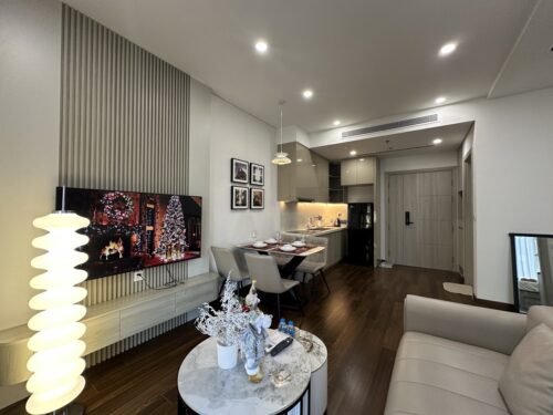 Homestay Masteri West Heights tòa D căn 1PN+1 tầng 15 view hồ cảnh quan đẹp