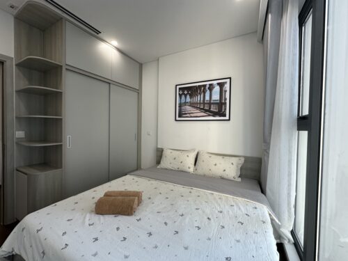 Homestay Masteri West Heights tòa D căn 1PN+1 tầng 15 view hồ cảnh quan đẹp