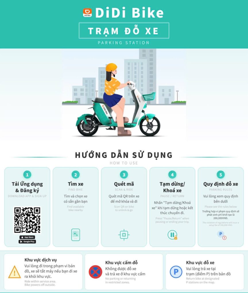 Thuê xe đạp tại Ecopark để khám phá Hồ Thiên Nga