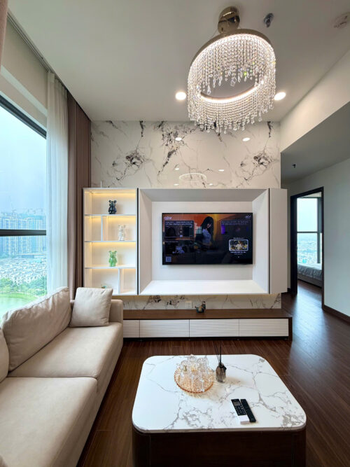 Thuê Homestay 2PN góc Masteri Waterfront H2 tầng 19