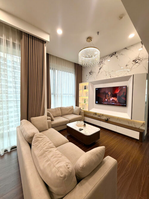 Thuê Homestay 2PN góc Masteri Waterfront H2 tầng 19