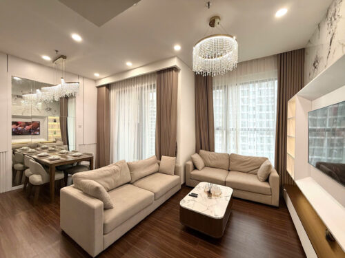 Thuê Homestay 2PN góc Masteri Waterfront H2 tầng 19