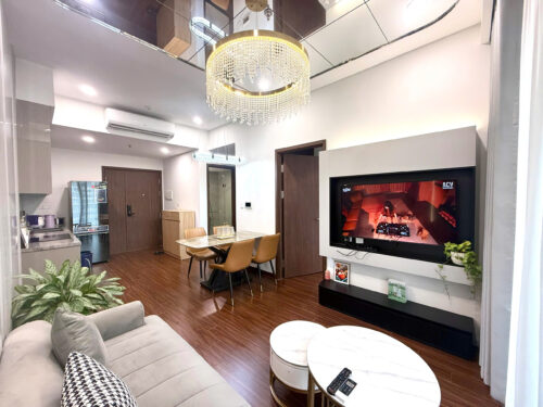 Homestay 2PN Masteri Waterfront M2 Tầng 13 Luxury