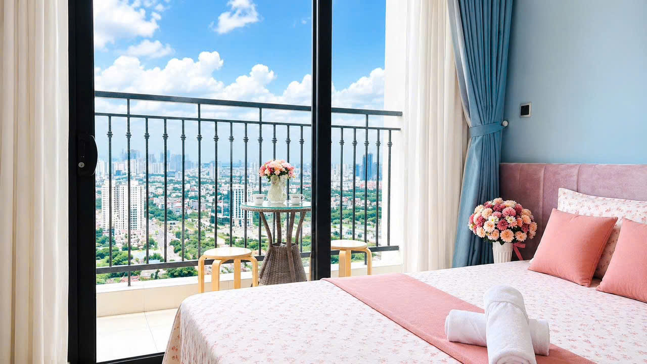 homestay-green-bay-me-tri-g3-studio-tang-33-view-thoang-3 Homestay Green Bay Mễ Trì G3 Studio Tầng 33 View Thoáng | Đầy Đủ Tiện Nghi