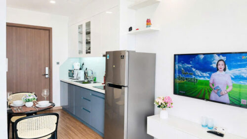 Homestay Green Bay Mễ Trì G3 Studio Tầng 33 View Thoáng | Đầy Đủ Tiện Nghi