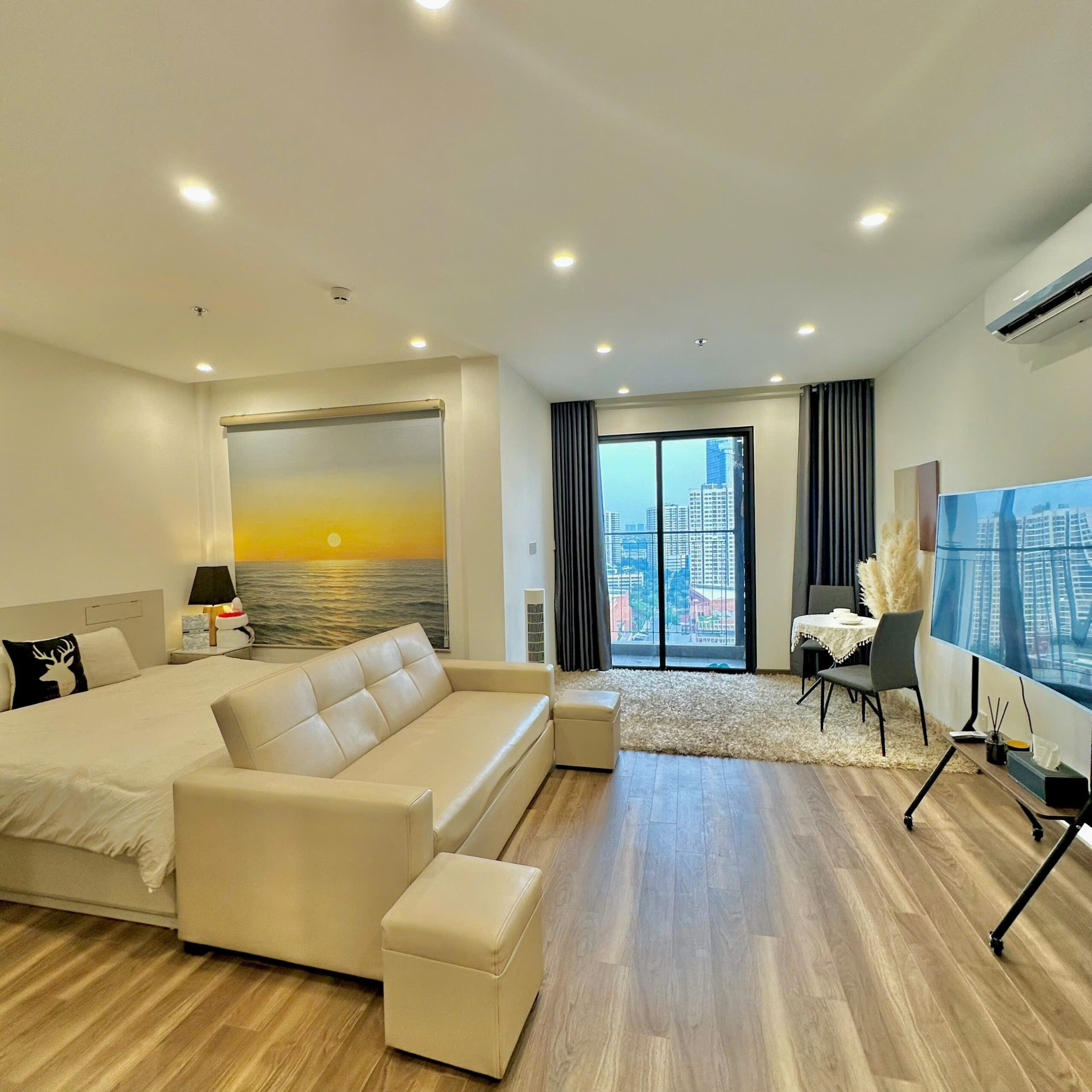 homestay-ocean-park-zr3-1pn-view-song-luxury (6) Homestay Ocean Park ZR3 1 Phòng Ngủ View Sông | Nội Thất Luxury Tone Hồng