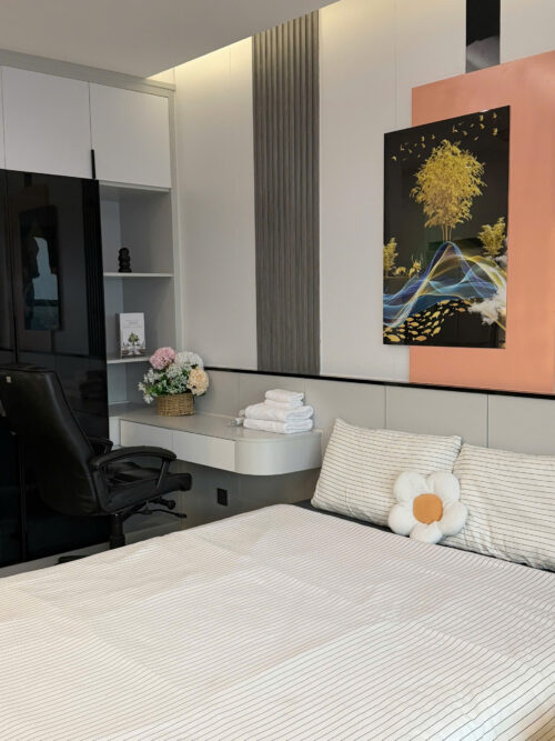 Homestay Studio Diamond Crown Hải Phòng | Tầng 25, Decor Đẹp