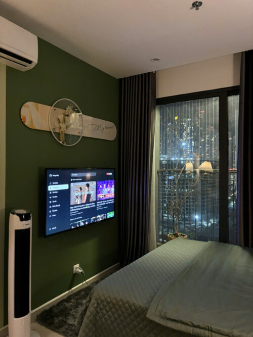 Homestay Studio Vinhomes Smart City S4.01 Tầng 15 View Công Viên Trung Tâm