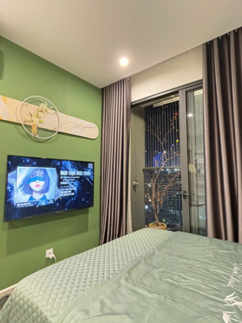 Homestay Studio Vinhomes Smart City S4.01 Tầng 15 View Công Viên Trung Tâm