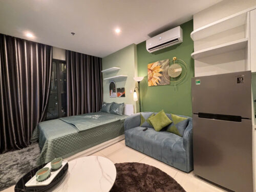Homestay Studio Vinhomes Smart City S4.01 Tầng 15 View Công Viên Trung Tâm