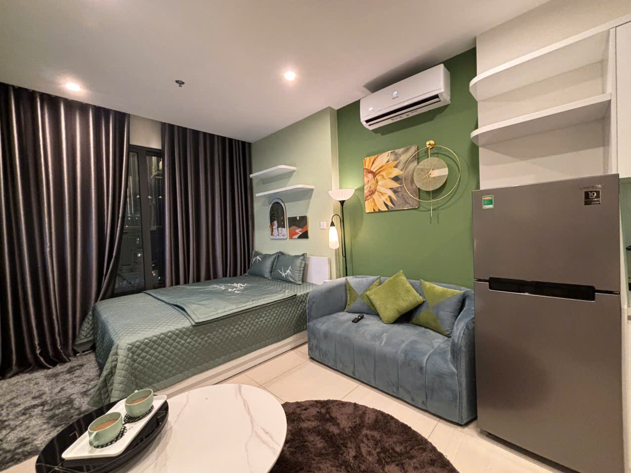 homestay-studio-vinhomes-smart-city-s4-01-tang-15 (6) Homestay Studio Vinhomes Smart City S4.01 Tầng 15 View Công Viên Trung Tâm