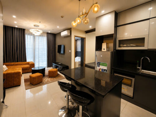 Homestay Vinhomes Smart City S1.03 Tầng 25 | 1PN+ Có Bồn Tắm, 2 Giường, View Thoáng